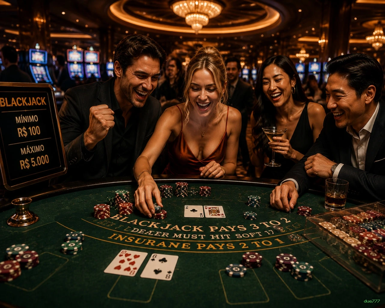 Maria Santos acumulou R$ 850K no Blackjack